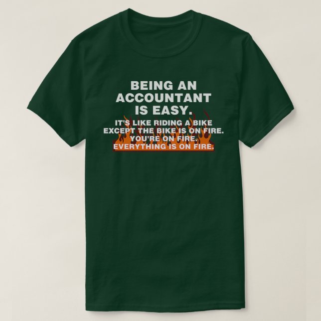 T-shirt Être comptable est facile 2 (Design devant)