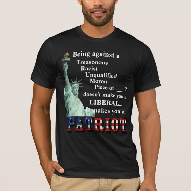 T-shirt Être contre un TRAITOR ne fait pas de vous un LIBÉ (Devant)