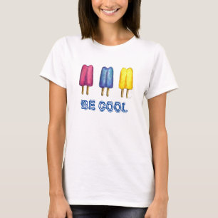 T-shirt Être Cool Aquarelle Popsicles Twin Pop Ice Popsicl