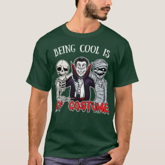 T-shirt Être Cool Est Mon Costume Drôle Halloween Tee Scar