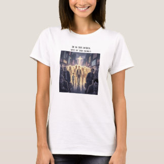 T-shirt Être dedans, pas du monde