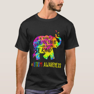 T-shirt Être différent éléphant sensibilisation à l'autism