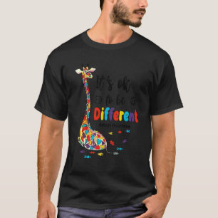 T-shirt Être différent Giraffe Autisme soutien Autisme Awa