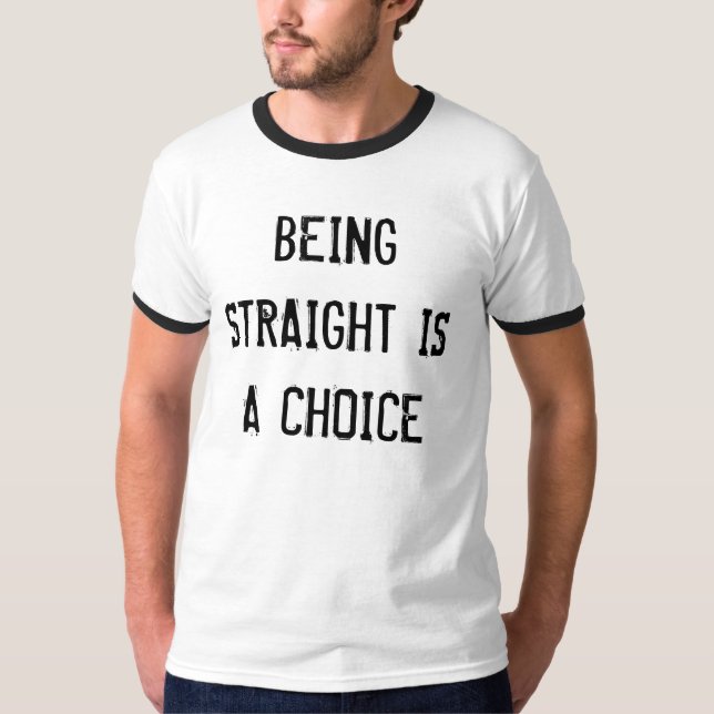 T-SHIRT ÊTRE DROIT EST UN CHOIX (Devant)