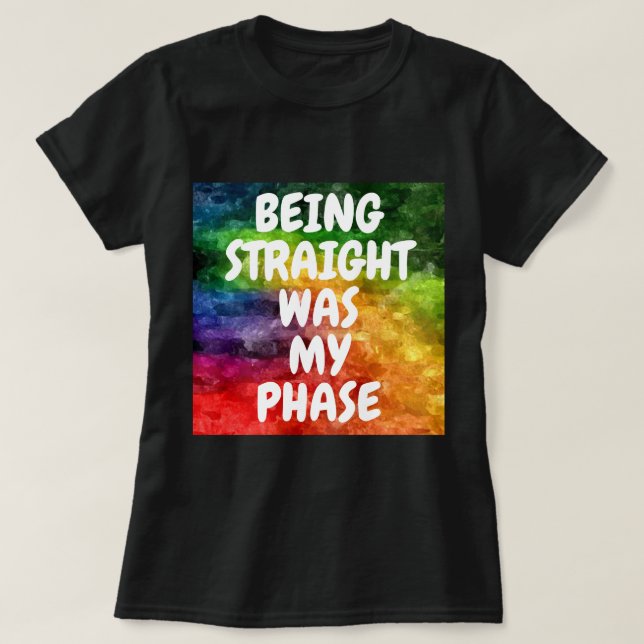 T-SHIRT ÊTRE DROIT ÉTAIT MA PHASE (Design devant)