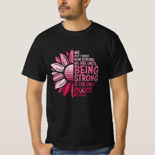 T-shirt Être forte Sensibilisation au cancer du sein Tourn