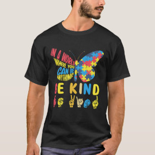 T-shirt Être Genre Puzzle Signer Langue Main Parler Autism