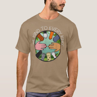 T-shirt Être Gentil À Chaque Type Végétarien Plante Basé