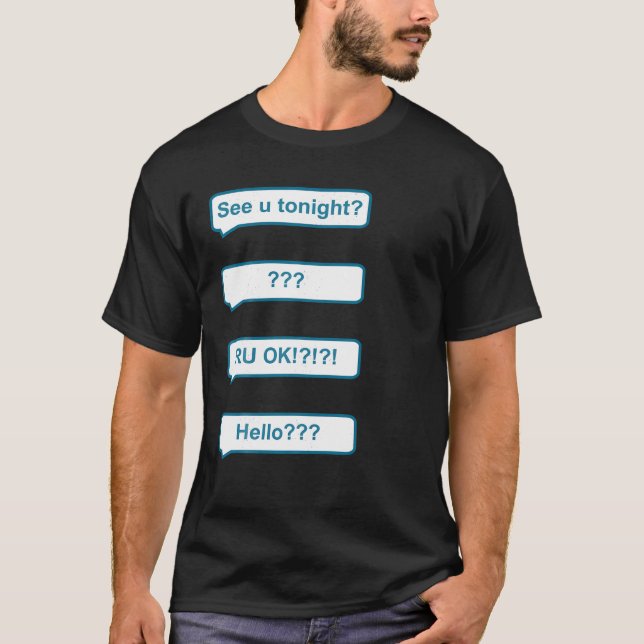T-shirt Être Ghost Texte Costume d'Halloween (Devant)