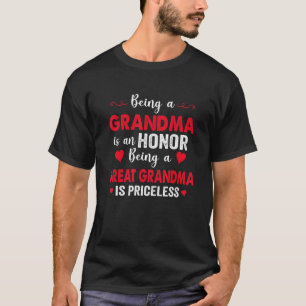 T-shirt Être Grand-Mère Est Un Honneur Être Grand-Mère Est