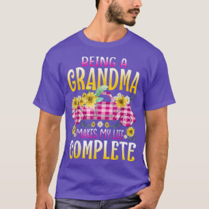 T-shirt Être Grand-Mère Rend Ma Vie Complète Tournesol T