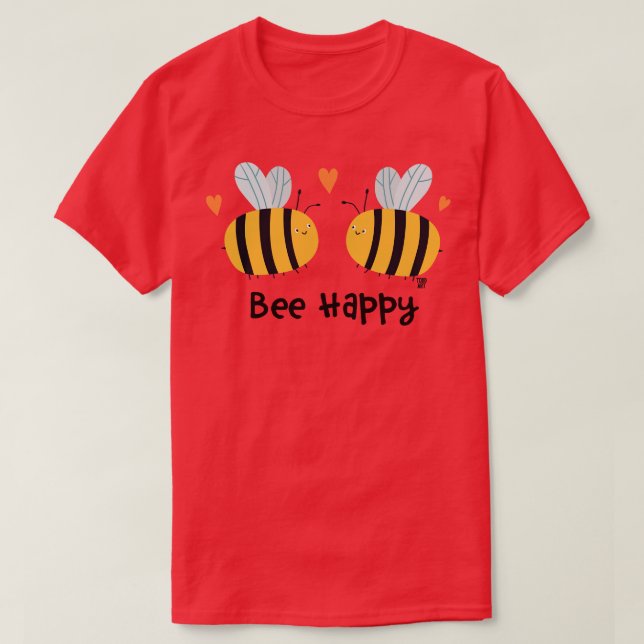 T-shirt être heureux (Design devant)