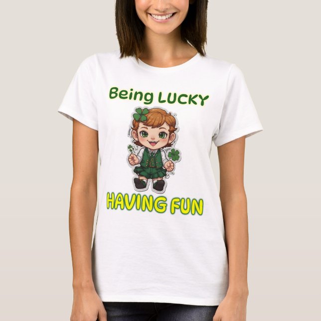 T-shirt Être Heureux, S'Amuser (Devant)