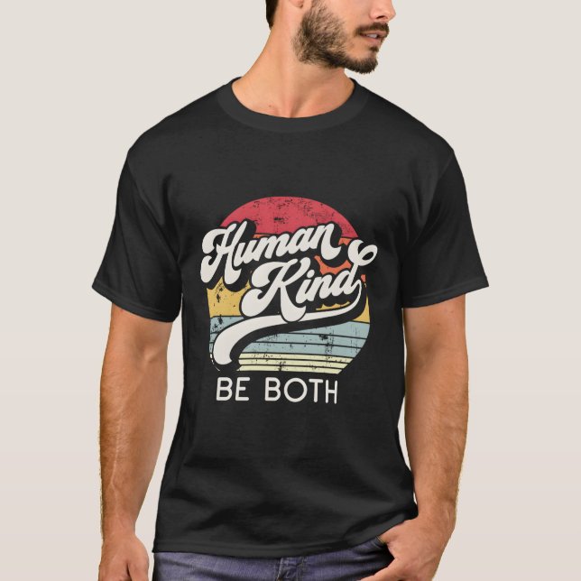 T-shirt Être Humain Être À La Fois Égalité Gentillesse Hum (Devant)