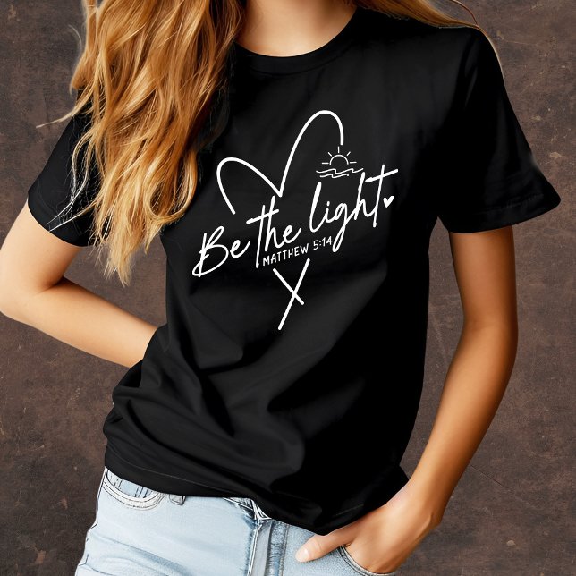 T-shirt Être la Lumière Chrétienne (Créateur téléchargé)