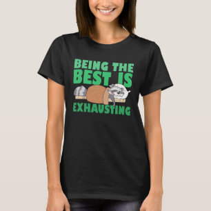 T-shirt Être Le Meilleur Est Épuiser La Citation De Joli R