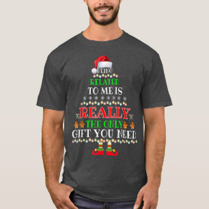 T-shirt Etre Lié À Moi Drôle Noël Famille Xmas Pa