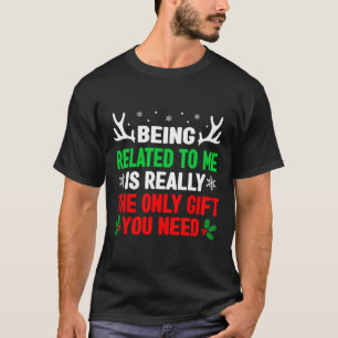 T-shirt Etre Lié À Moi Drôle Noël S Femmes Hommes Fa