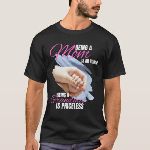 T-shirt Etre Maman Est Un Honneur Etre Grand-Mère Est Ines