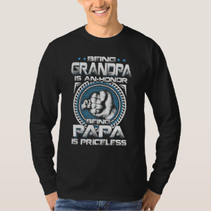 T-shirt Être Mens Grand-Père Est Un Honneur Être Papa Est
