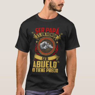 T-shirt Être papa est un honneur être grand-père n'a pas d