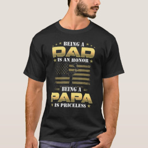 T-shirt Être Papa Est Un Honneur Être Papa Est Inestimable