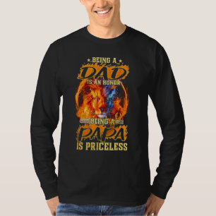 T-shirt Être Papa Est Un Honneur Être Papa Est Inestimable