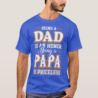 T-shirt Être papa est un honneur Etre papa est un amour in