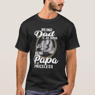 T-shirt Être Papa Est Un Honneur Être Papa Est Un Gras Ine
