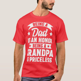 T-shirt Être Papa Est Un Honneur Être Un Grand-Père Est Un