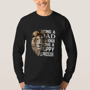 T-shirt Être Papa Est Un Pavot Honneur Pères Sans Prix D