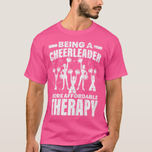 T-shirt Être Pom-Pom Girl Est Une Thérapie Drôle Cheerlead