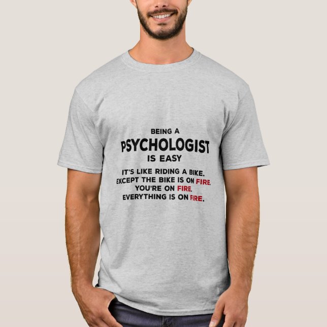 T-shirt Être psychologue (Devant)