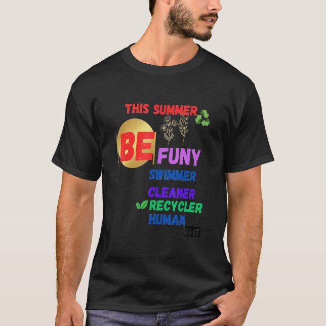 T-shirt Être recycleur (Devant)