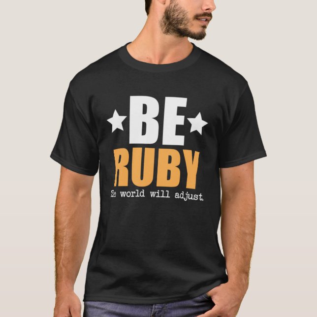 T-shirt Être Ruby Le Monde S'Ajuste (Devant)