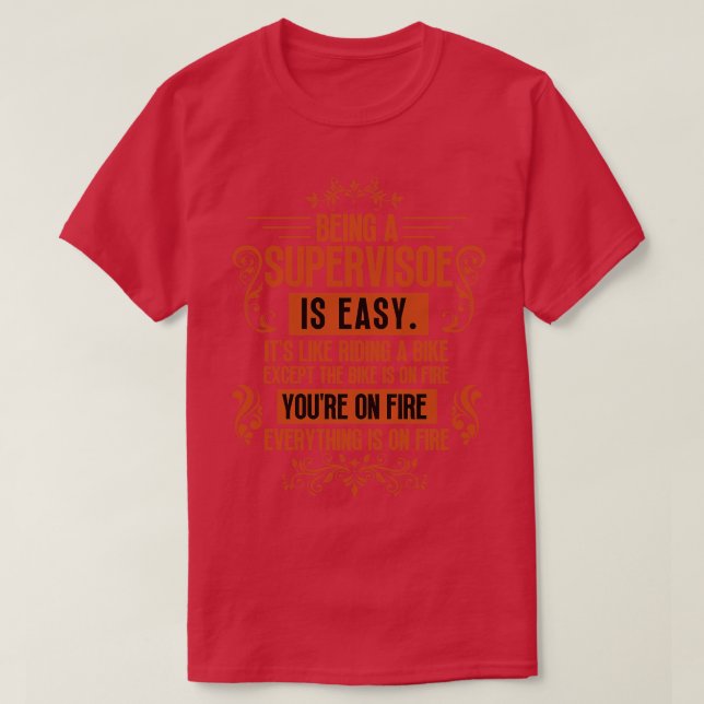 T-shirt Être superviseur 12 (Design devant)