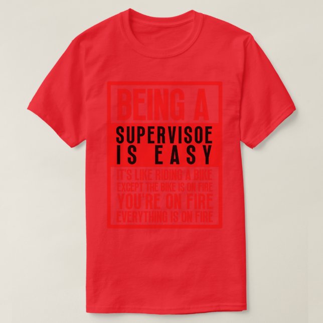 T-shirt Être superviseur 9 (Design devant)