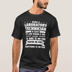 T-shirt Être Technicien De Laboratoire Est Easy Lab Techni