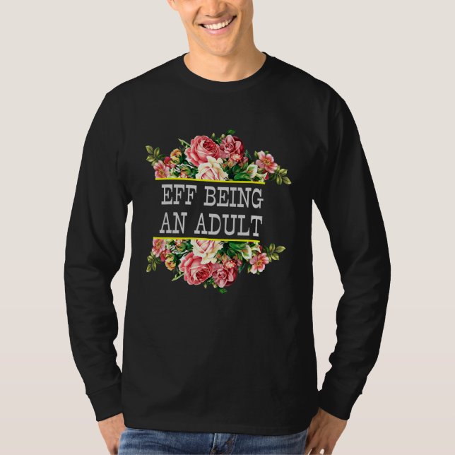 T-shirt Être Un Adulte Adulte Vintage (Devant)