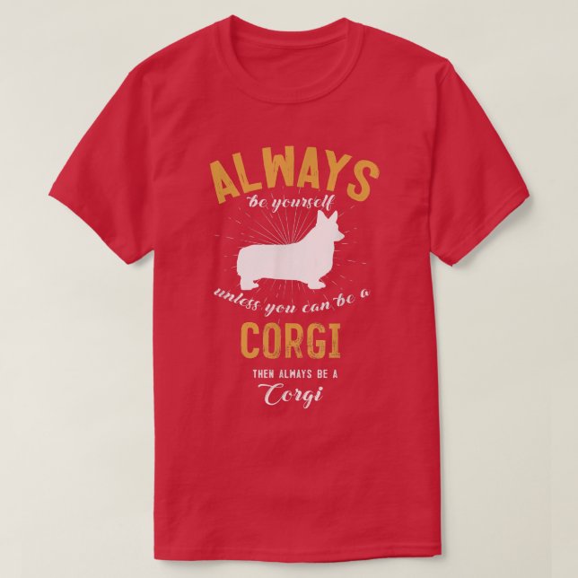 T-shirt Être Un Amant De Corgi (Design devant)
