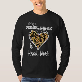 T-shirt Être un assistant personnel est un travail cardiaq