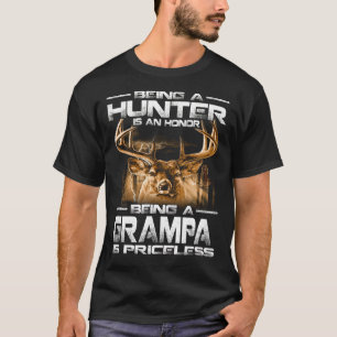 T-shirt Être un chasseur est un honneur être un GRAMPA est