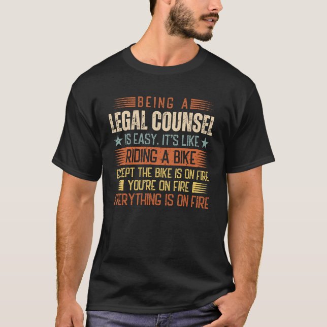 T-shirt Être Un Conseiller Juridique Est Facile (Devant)