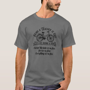 T-shirt Être Un Enseignant Est Facile C'Est Comme Faire Un
