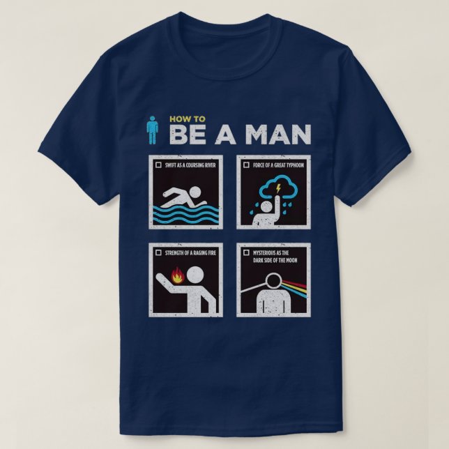 T-shirt être un homme (Design devant)