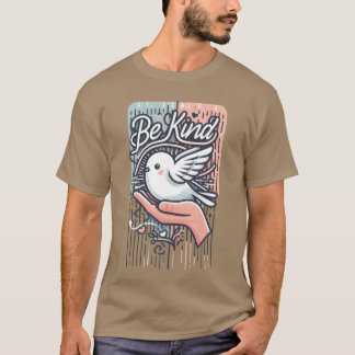 T-shirt être un oiseau gentil vintage