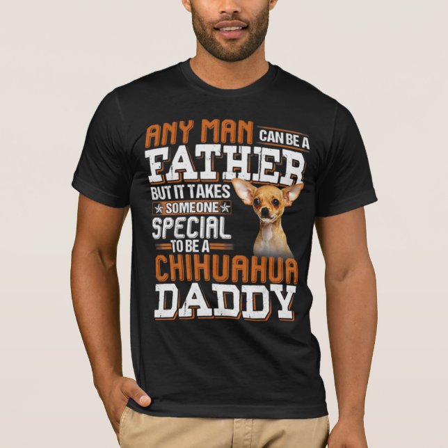 T-shirt Être un papa chihuahua (Devant)