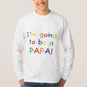 T-shirt Être un Papa - Couleurs primaires