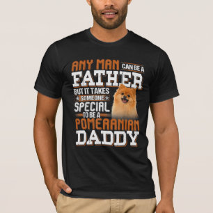 T-shirt Être un papa de Poméranie
