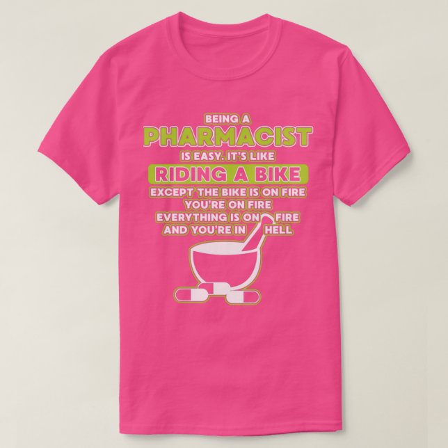 T-shirt Être un pharmacien 1 (Design devant)
